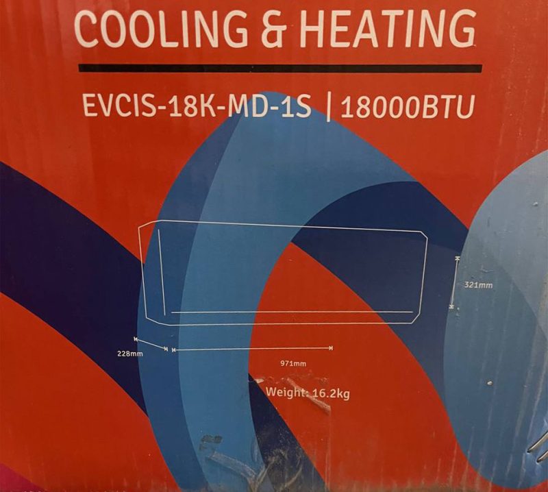 کولر گازی 18 هزار ایوولی مدل EVCIS-18K-MD-1S - photo1718195758 2
