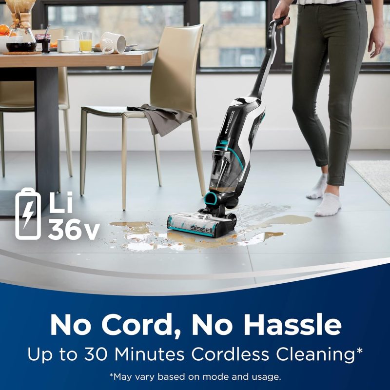 جارو شارژی سه کاره بیسل مدل Crosswave cordless max 2765Z - Bissell 2765 03