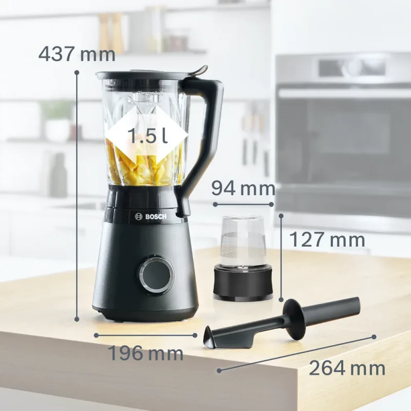 سایز مخلوط کن بوش مدل MMB6176B